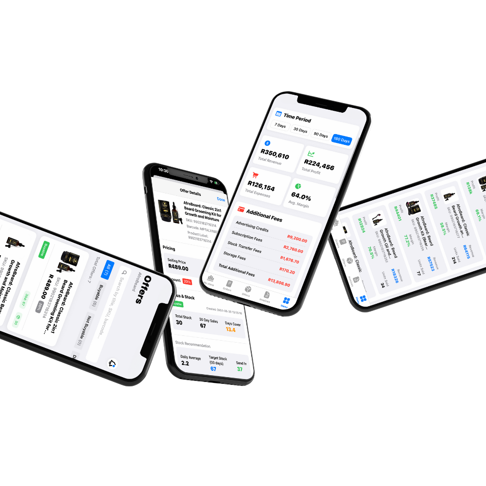 Takealot buy box tracking on mobile devices - iOS and Android apps with automated repricing every 6 minutes